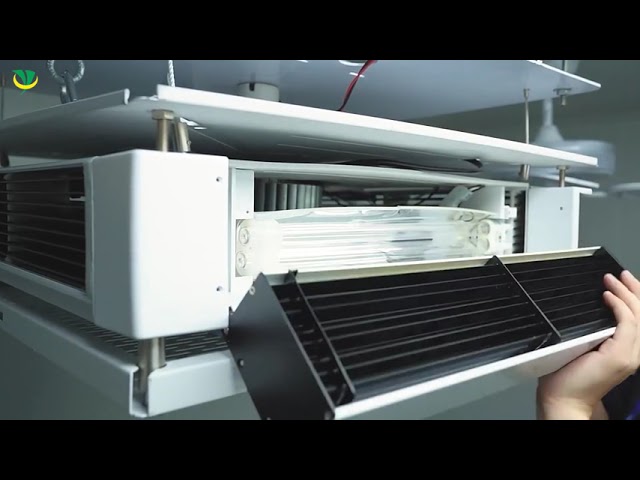 video aziendali circa Man-Machine Coexistence Infrared Remote Control UVC Disinfection Air Purifier with uv light